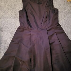 Jason Wu Black Sleeveless Midi Dress with Pleated Skirt